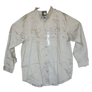 Men's Carhartt Fire Resistant Light-weight Twill Shirt | Khaki | Size 3XL Tall